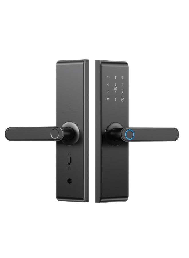 Smart Door Lock, Fingerprint Smart Door Lock, Electronic Deadbolt with 4 Ways Password, TUYA Control, Fingerprint and Key - Image 2