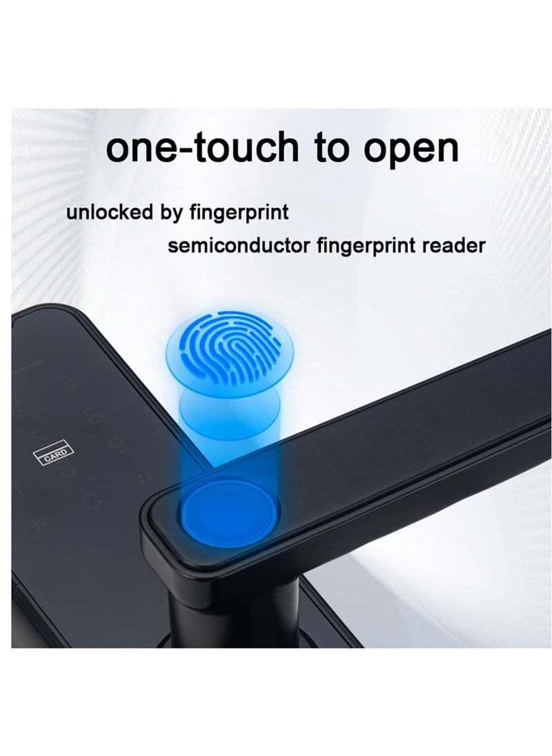 Generic - Smart Door Lock, Fingerprint Smart Door Lock, Electronic Deadbolt with 4 Ways Password, TUYA Control, Fingerprint and Key - Image 1