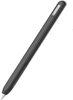 FASHION MANIA fashion mania Soft Silicone Case for Apple Pencil Pro, Protective Sleeve Holder Grip and Nib Cover Accessories Kit Compatible with Apple Pencil Pro (Black) 