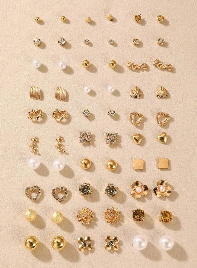 تايك تو مجموعة من 30 زوج أقراط صغيرة متنوعة