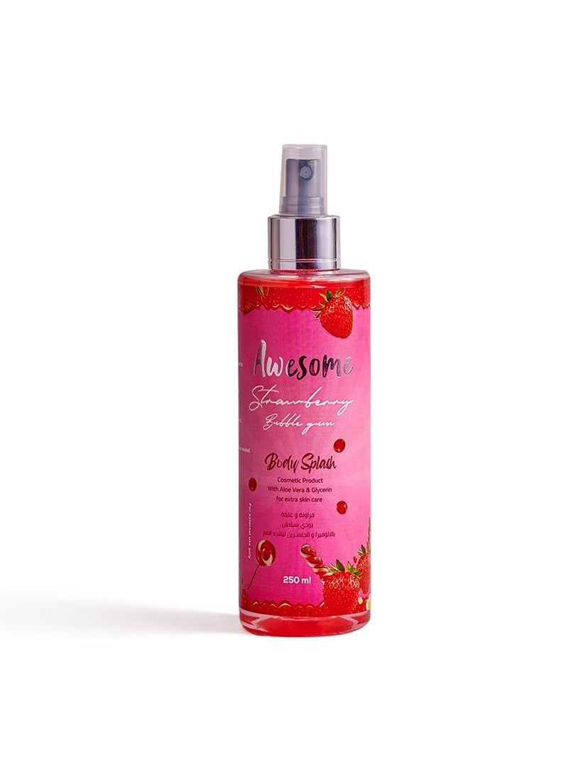 Skin care Set with strawberry bubblegum flavor