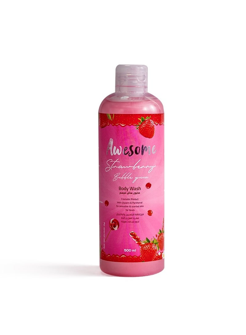 Skin care Set with strawberry bubblegum flavor