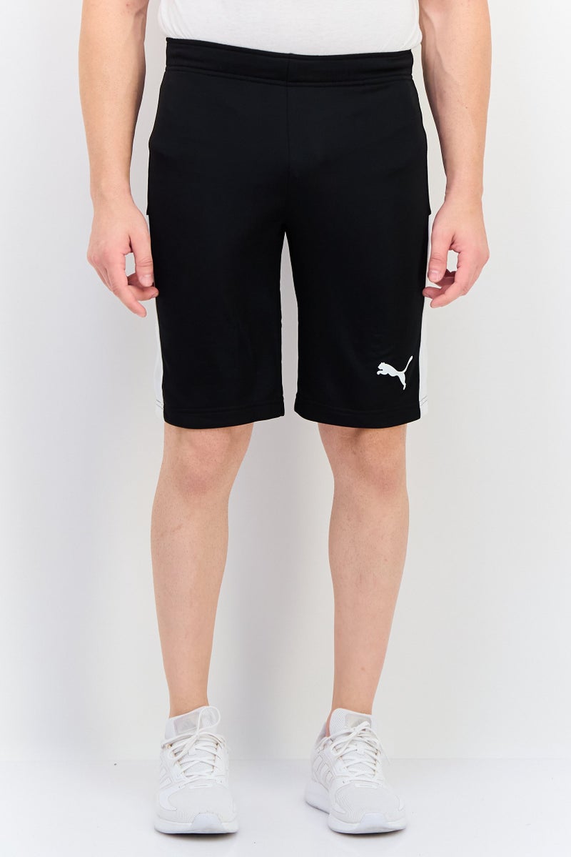 PUMA شورتات رياضية للرجال مع حبل سحب، خارجي، أسود - Image 1