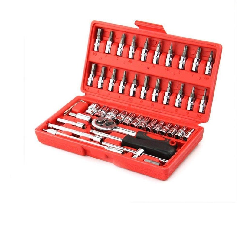 Generic Force 2462 14 Inch Socket Combination Set Diy Repair Tool Kit 46Pieces  - Image 2