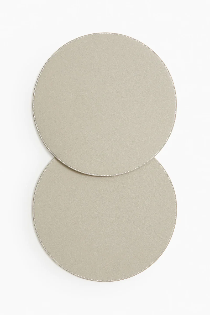 اتش اند ام 2-pack round place mats