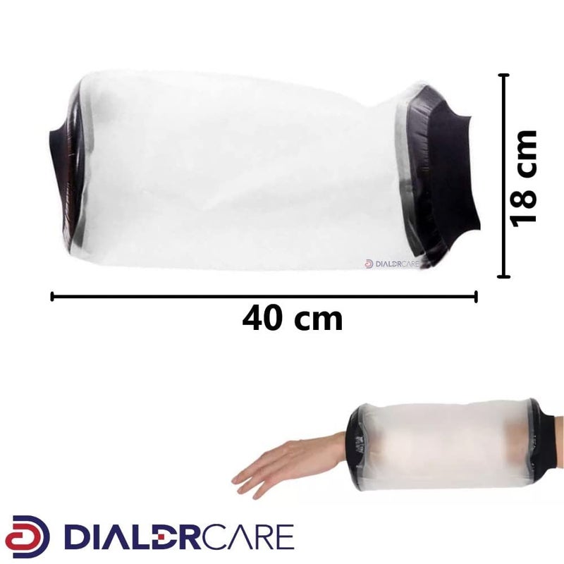 DIALDRCARE Plastic Adult Waterproof Seal Cast Cover Reusable Dressing Bandages Dry Protector For Shower Bath (Elbow Cast Protector, Fracture) - Image 2