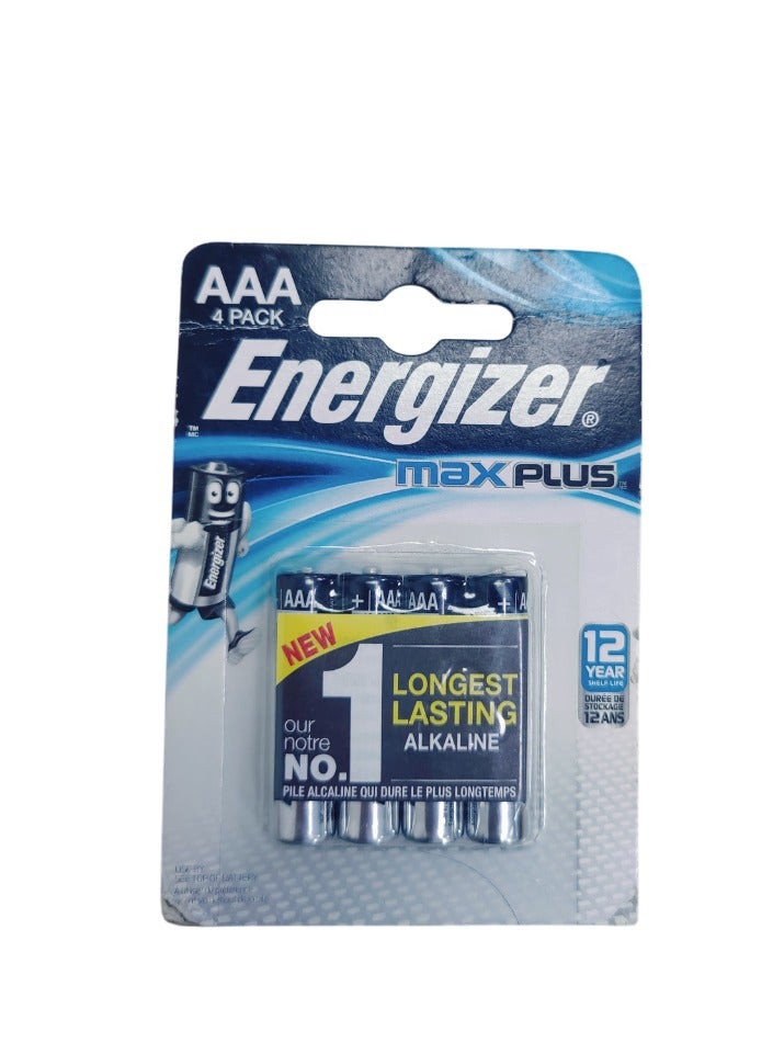 Energizer Energizer AAA Maxplus Alkaline Batteries - Pack of 4 