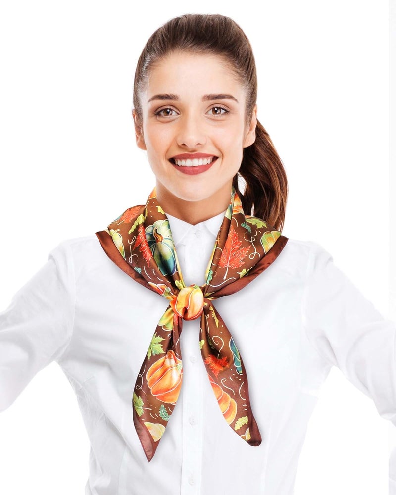 CBC Crown Store Halloween Theme Scarf Pumpkin Pattern Halloween Theme Scarf - Image 3