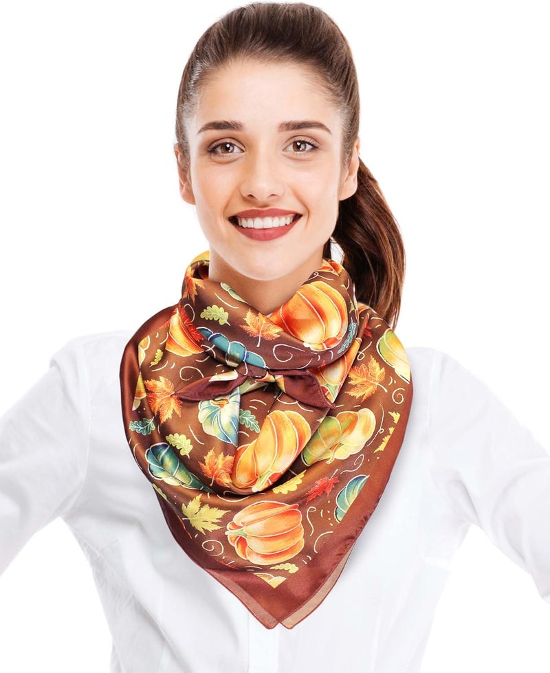 CBC Crown Store Halloween Theme Scarf Pumpkin Pattern Halloween Theme Scarf - Image 4