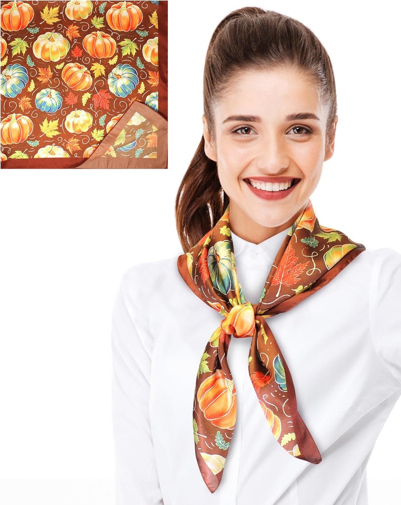CBC Crown Store Halloween Theme Scarf Pumpkin Pattern Halloween Theme Scarf - Image 1