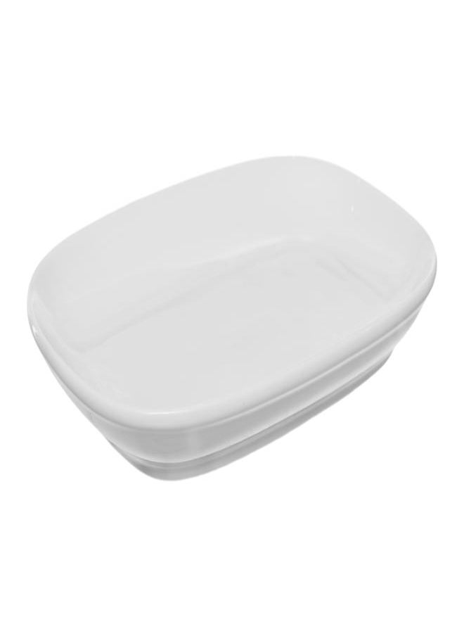 Royal Porcelain Royal Porcelain Rectangular Plate Shape 02 26.5 Cm White  - Image 3