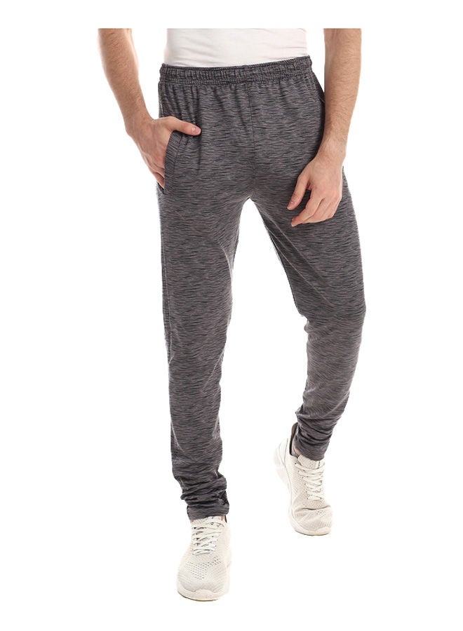 azeez Grey Stripes Quick Dry Breathable Athletic sweatpants - Image 1