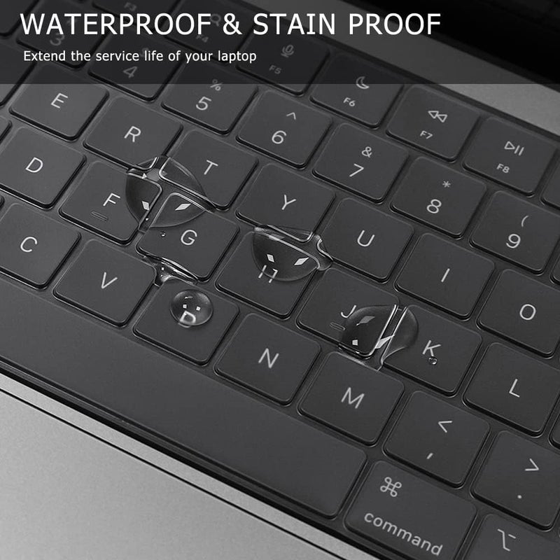 MasiBloom TPU Ultra Thin Keyboard Cover Skin for MacBook Air 13 inch with M1 Chip Model A2337 Touch ID & Retina Display Model A2179 2020 Released Protective Skin - Image 3