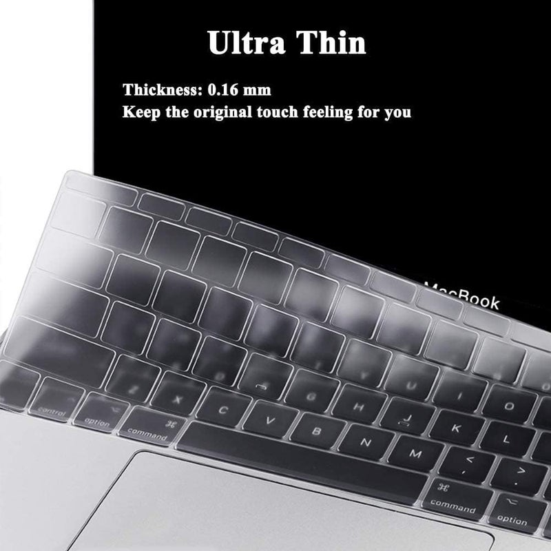 MasiBloom TPU Ultra Thin Keyboard Cover Skin for MacBook Air 13 inch with M1 Chip Model A2337 Touch ID & Retina Display Model A2179 2020 Released Protective Skin - Image 2