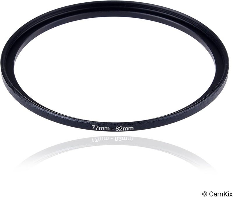CamKix Step Up Lens Filter Adapter Rings - Set of 9 - Allows You to Fit Larger Size Lens Filters on a Lens with a Smaller Diameter - Sizes: 37-49, 49-52, 52-55, 55-58, 58-62, 62-67, 67-72, 72-77, 77-82 mm - Image 2
