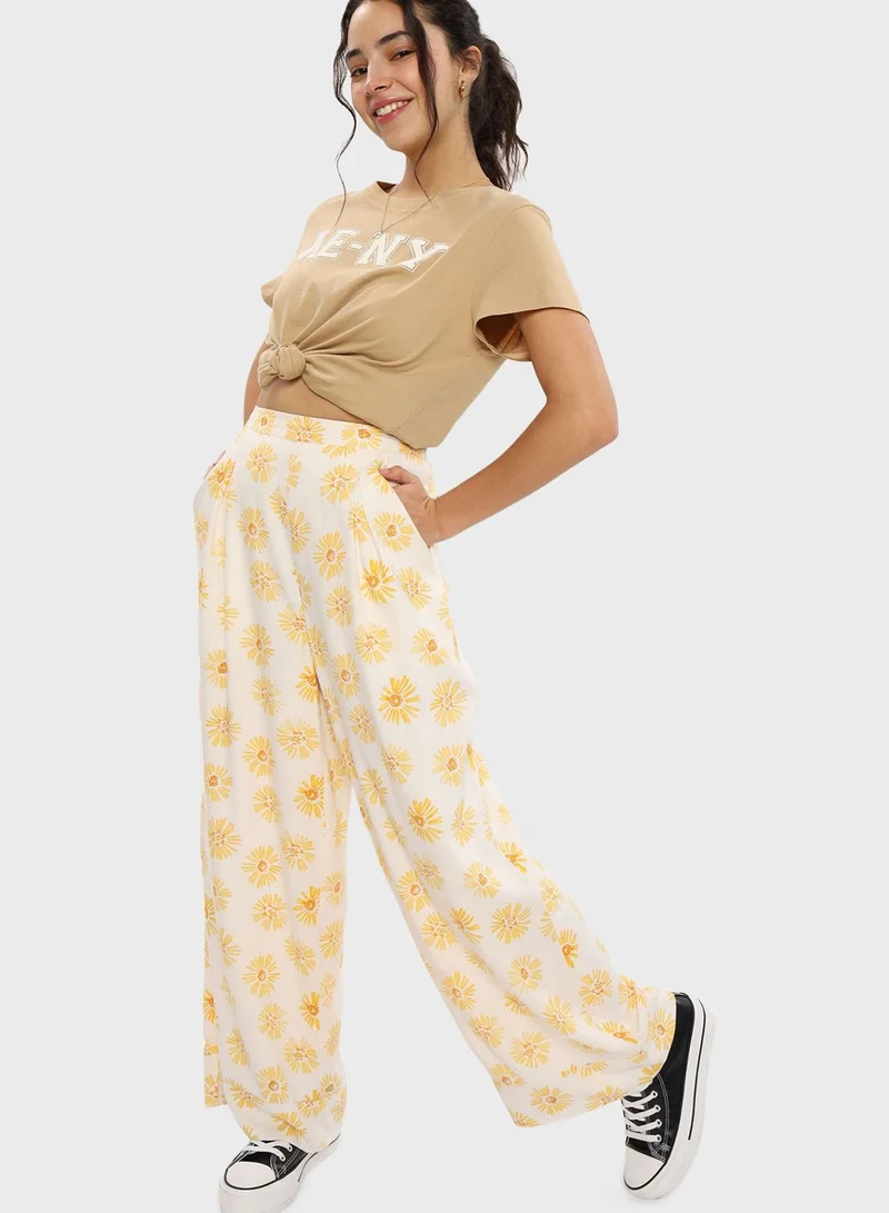 American Eagle Floral Print Pants