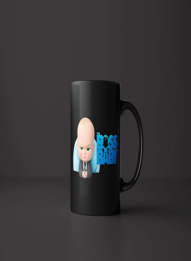 Gen7 Black Color Mug with 'Boss Baby' Printed Coffee. Birthday Festive Party & Celebration Gift to Your Friend Brother Sister, Boyfriend Girlfriend 11 Oz. (350 ml Pack of 1) Ceramic Black Coffee Mug - Image 3