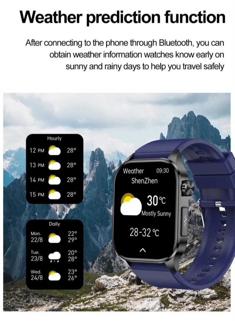 AROAQ New Blood Lipids Uric Acid Blood Glucose Smart Watch with ECG PPG HRV Heart Rate Body Composition Bluetooth Call Smartwatch - Image 3