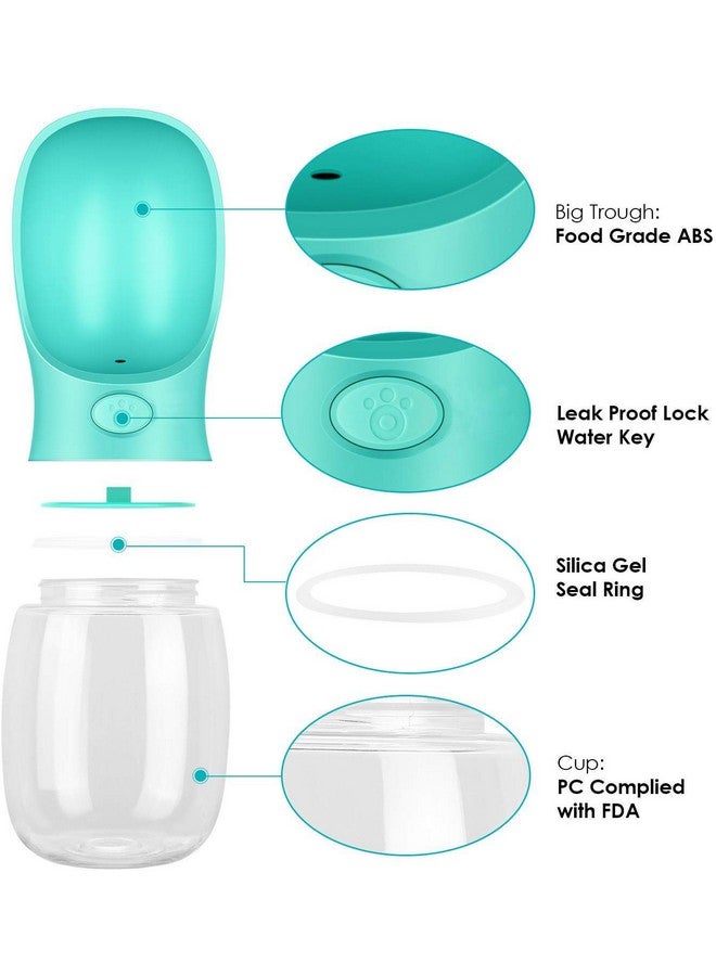 Dog Water Bottle, Leak Proof Portable Puppy Water Dispenser Drinking Feeder Pet Care Cup For Outdoor Walking, Hiking, Travel (350Ml) - Image 2