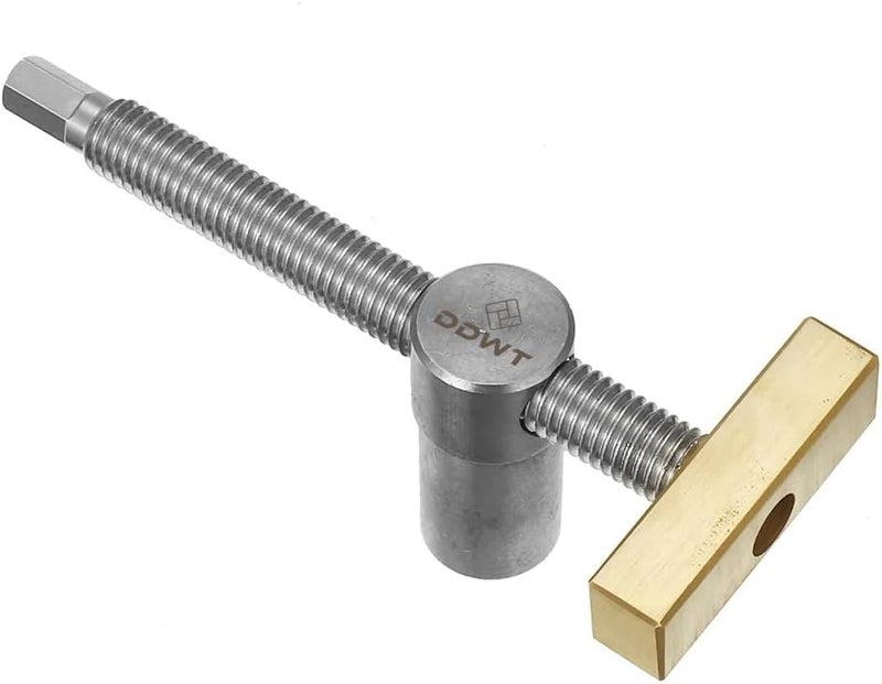 DDWT 2 Pack Bench Dog Clamp 34 Inch Dog Hole Clamp Woodworking Adjustable Workbench Stop Stainless Steel Brass 19mm - Image 4