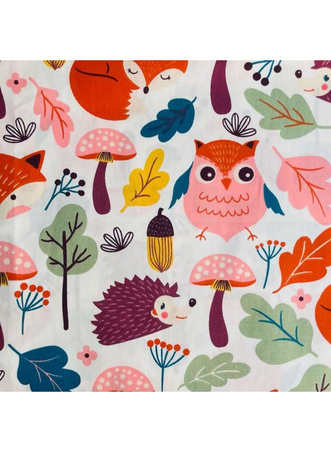 DMFR Cotton Fabric Squares 5x5 Charm Packs for Quilting 5 inch for Baby Girl Sewing Patchwork 42pcs (Jungle Fabric) - Image 5