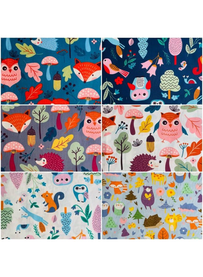DMFR Cotton Fabric Squares 5x5 Charm Packs for Quilting 5 inch for Baby Girl Sewing Patchwork 42pcs (Jungle Fabric) - Image 2