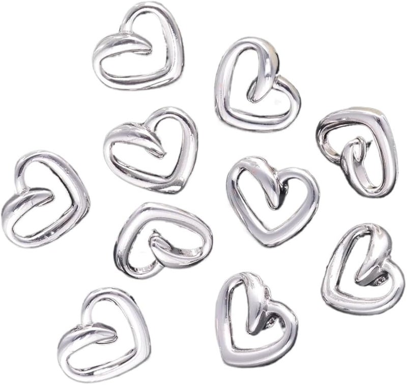 Heart Shank Sewing Buttons 20pcs 18mm JRBG228 Decorative for Crafts Coats Shirts Pants Shorts - Image 1