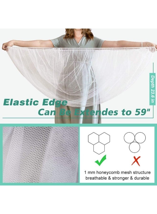 Sysmie 2 Pack Baby Mosquito Net for Strollers Carriers Car Seats Cradles - Image 2