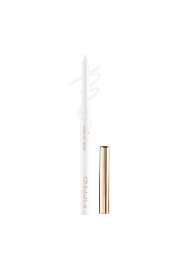 MARS Kohl of Fame Up to 12 Hours Stay Matte Pencil Kajal | Smudgeproof & Waterproof | Long Lasting (0.35g) (White) - Image 1