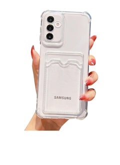 Generic Clear Wallet Phone Case for Samsung Galaxy S23 Fe, Upgrade Clear Card Slot Case, Slim Fit Protective Soft TPU Shockproof Wallet Case with Cute Card Holder Pocket for Galaxy S23 Fe(Clear)  - Image 1