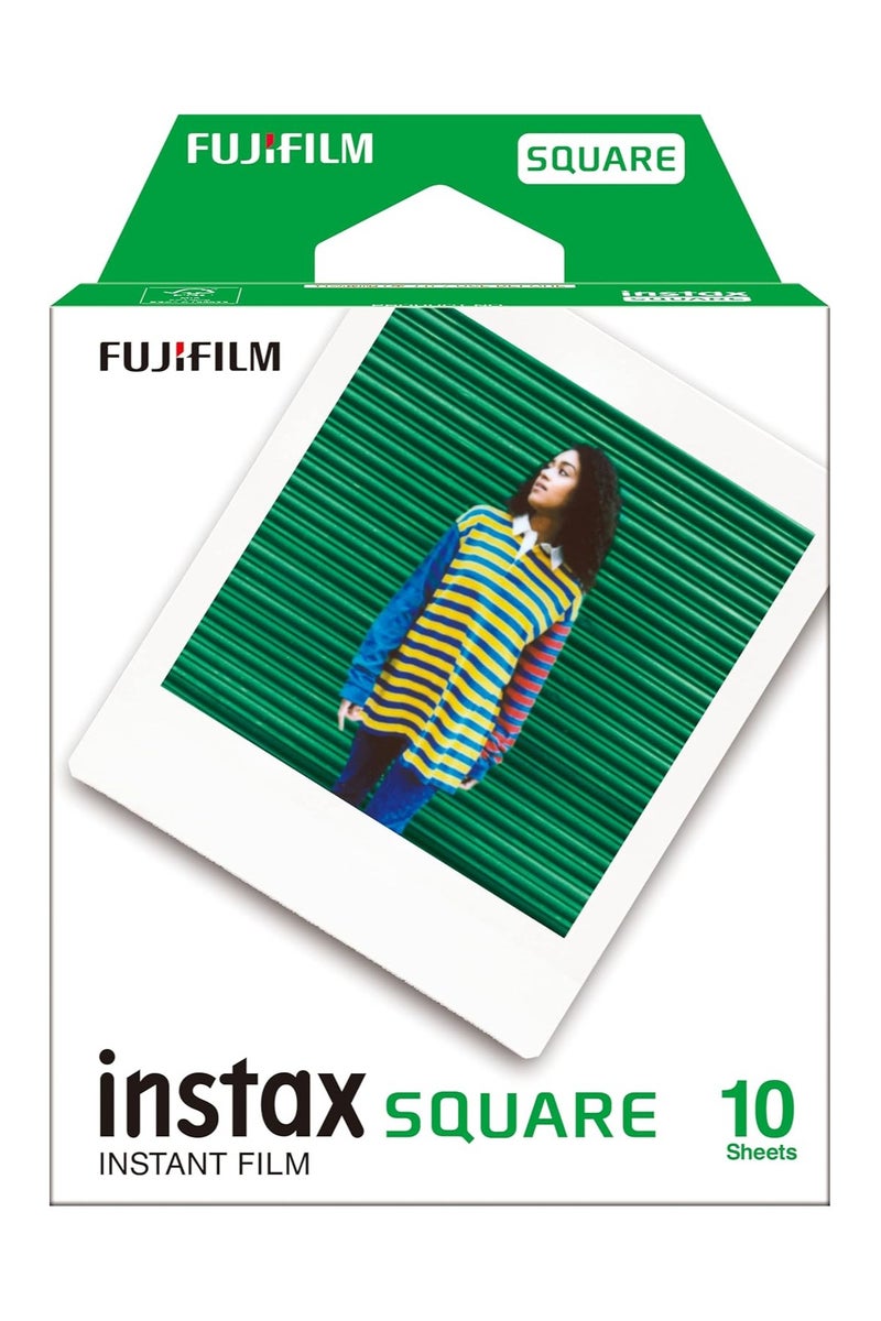 Fujifilm Instax Square 10 Exposures Instant Film (White) - Image 2