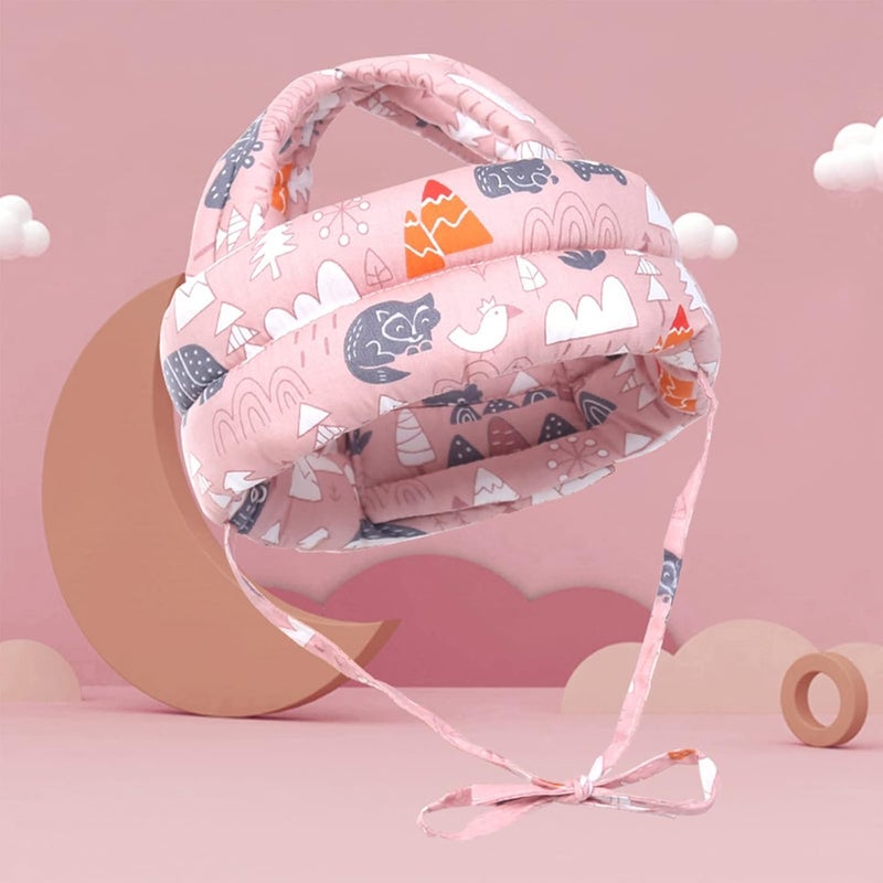 Baby Safety Helmet Soft Adjustable Infant Helmet with Shock Absorbing Head Cushion for Crawling Walking, Multicolor, One Size - Image 4
