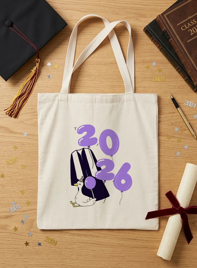 Lowha Polyester Shoulder Tote Bag for 2026 Graduation Celebration