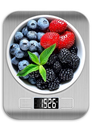 JSA Stainless Steel Kitchen Scale for Baking and Cooking Up to 5kg, Premium Digital Food Scale with Tare Function, High Precision Sensor, Backlight, LCD Display, Silver - 010248 - pzsku/ZCC1058A7B7B5717ACF70Z/45/_/1723527681/639b745d-88ba-46d3-aca6-70b547194897