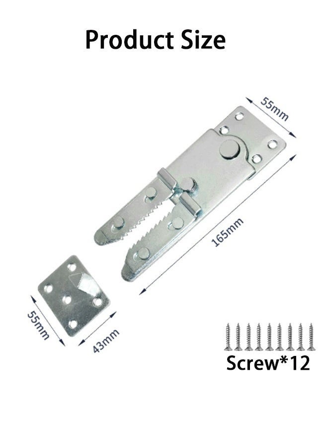 SHAOZHEN 2 Pack Sofa Connector Sectional Couch Connector with Screws, Universal Sectional Clips Sofa Connection Bracket Hooks Buckle for Sliding Sofas - Image 2