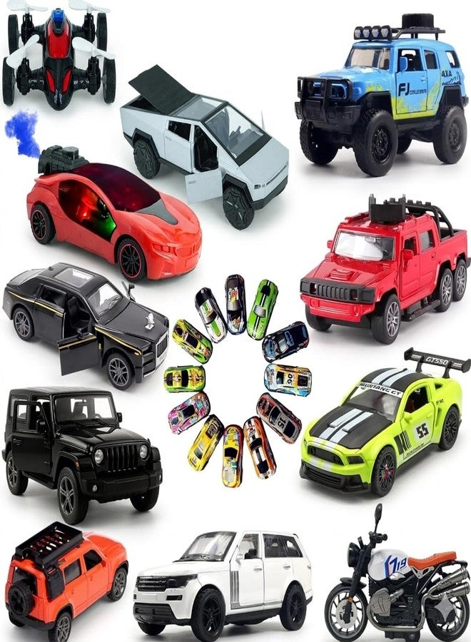 LEMBOSE Pack of 12 Mini Alloy Metal Pull Back Cars for Kids | Die-Cast Racing Toy Car Set | Durable Small Vehicle Toys with Smooth Finish | Gift for Boys & Girls - Image 4