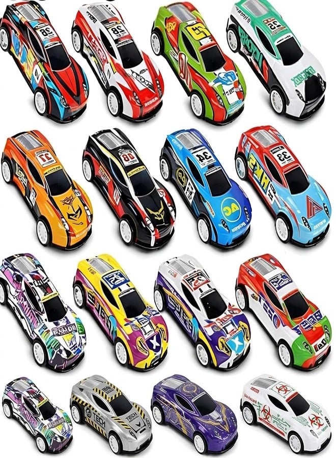 LEMBOSE Pack of 12 Mini Alloy Metal Pull Back Cars for Kids | Die-Cast Racing Toy Car Set | Durable Small Vehicle Toys with Smooth Finish | Gift for Boys & Girls - Image 1