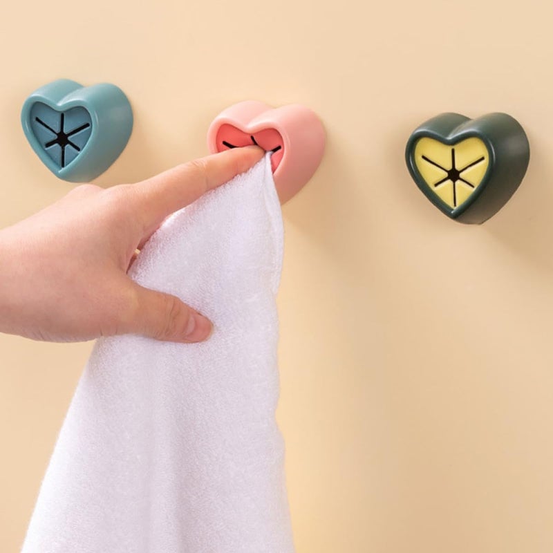 Self Adhesive Towel Hooks 12 Pack Wall Mounted Bathroom Kitchen Storage Organizer - Image 5