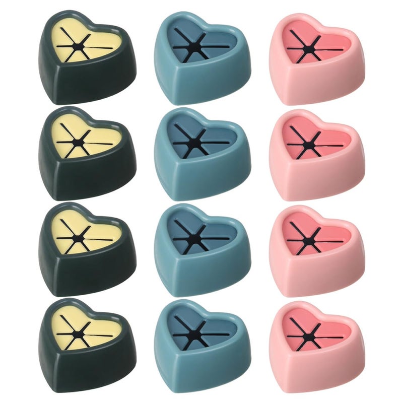 Self Adhesive Towel Hooks 12 Pack Wall Mounted Bathroom Kitchen Storage Organizer - Image 2