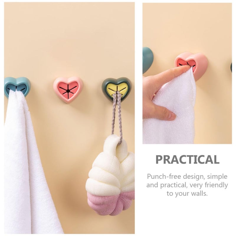 Self Adhesive Towel Hooks 12 Pack Wall Mounted Bathroom Kitchen Storage Organizer - Image 4