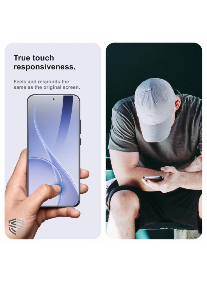 Muzz Honor 600 5G Tempered Glass Screen Protector - Front, Edge to Edge Coverage - Image 2