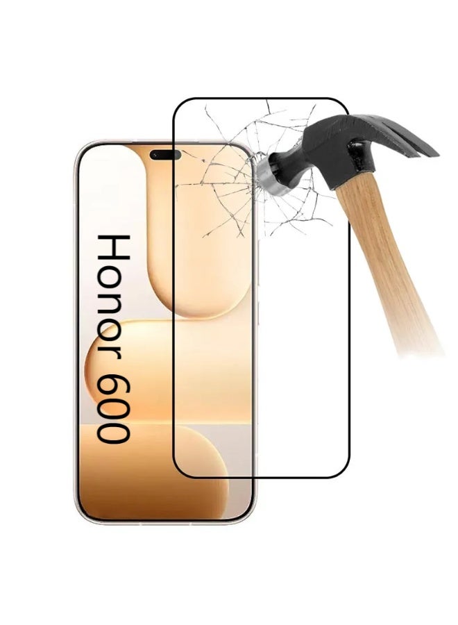 Muzz Honor 600 5G Tempered Glass Screen Protector - Front, Edge to Edge Coverage - Image 1