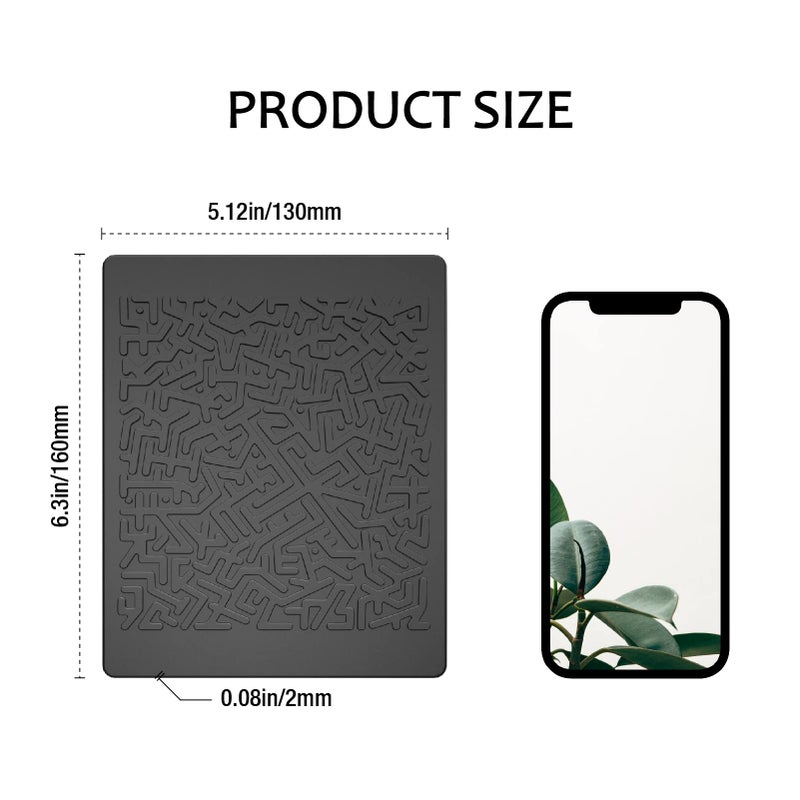 Jimisha Anti Slip Pad Sticky Gripping Gel Pad Multifunctional Fixate Non-Slip Mounting Cell Pad  6.3 X 5.1 Inch (2 Pack) - Image 3