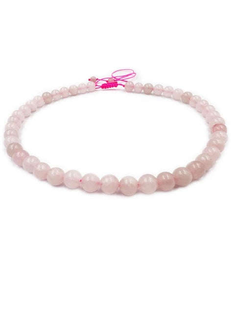 REBUY Rose Quartz Necklace for Women & Girls