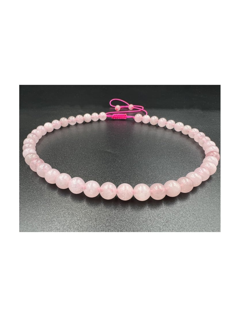 REBUY - REBUY Rose Quartz Necklace for Women & Girls - Image 1