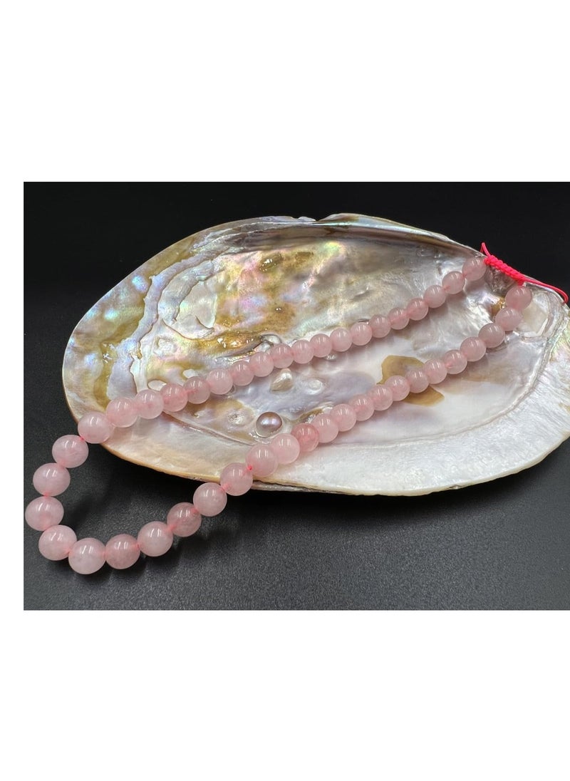 REBUY - REBUY Rose Quartz Necklace for Women & Girls - Image 1