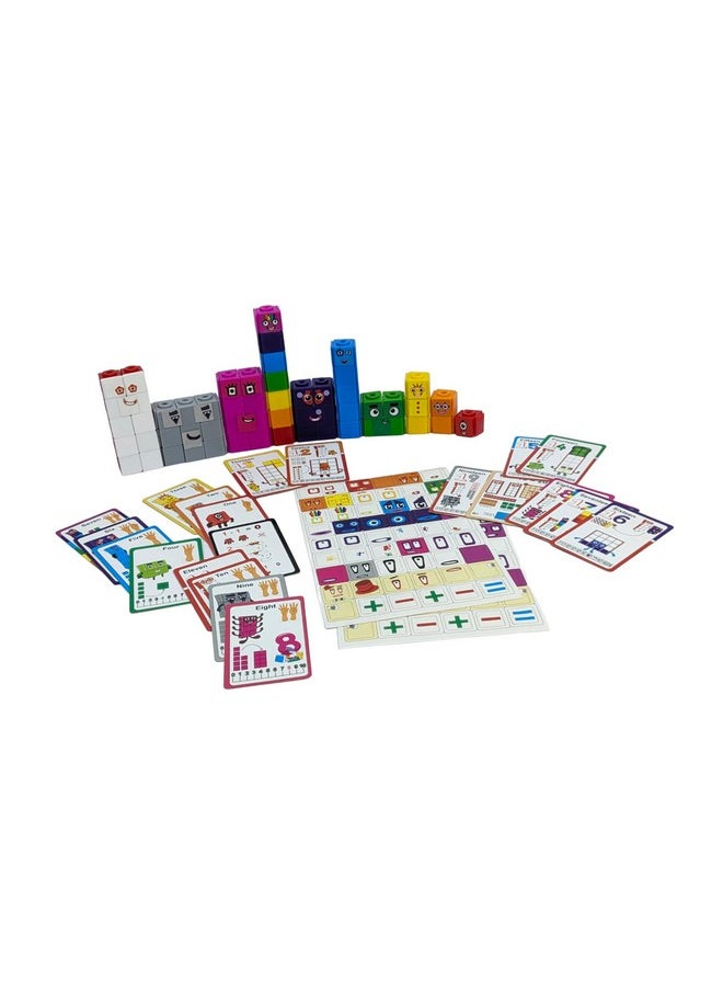 StepsToDo - StepsToDo Math Learning Cubes Set 200 Number Blocks, 200 Face Plates, 108 Stickers, 20 Activity Cards, Activity Guide Hands-On STEM Educational Toy for Kids, Counting, Patterns, Place Value - Image 1