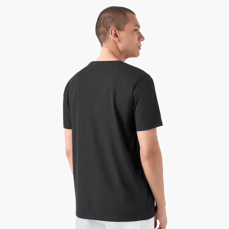 Splash FAV Typographic Print T-shirt with Crew Neck