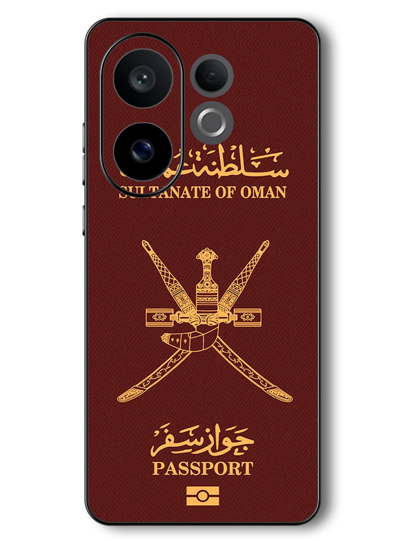 Theodor Case Compatible with Vivo V60 6.77 Inch Protection Shockproof Bumper Cover Oman Passport - Image 1