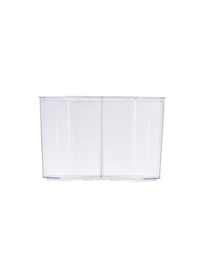 NIBEMINENT Aquarium Tank With Divider Clear 13x18x10cm - Image 2